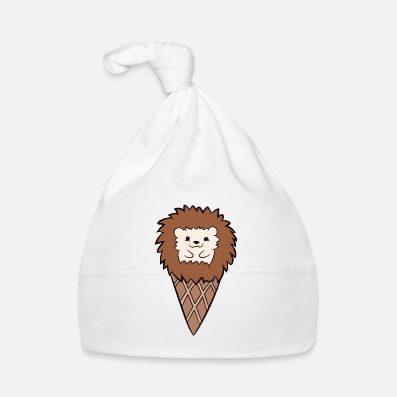 Funny Hedgehog Lover Hedgehog Cone Organic Baby Cap