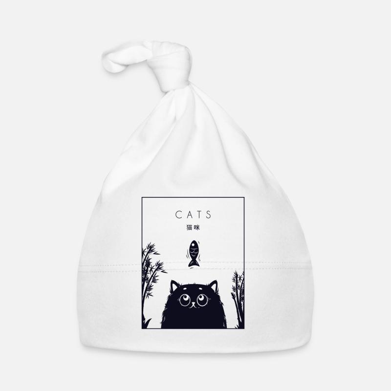 Chats Hanzi chinois Chat de maison Kitty Kitten Bonnet bio Bébé
