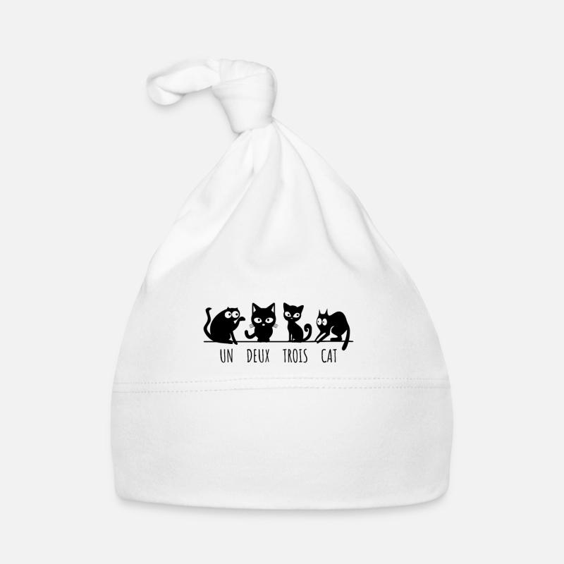 Un Deux Trois Cat Bonnet bio Bébé