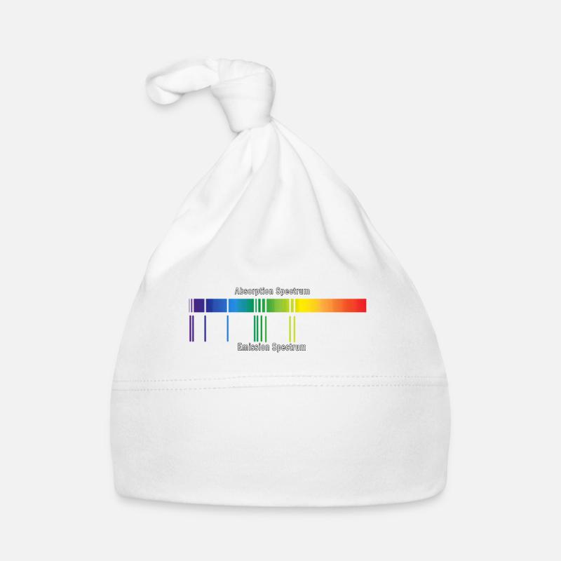 Spectre d’absorption et spectre d’émission - Bonnet bio Bébé - blanc