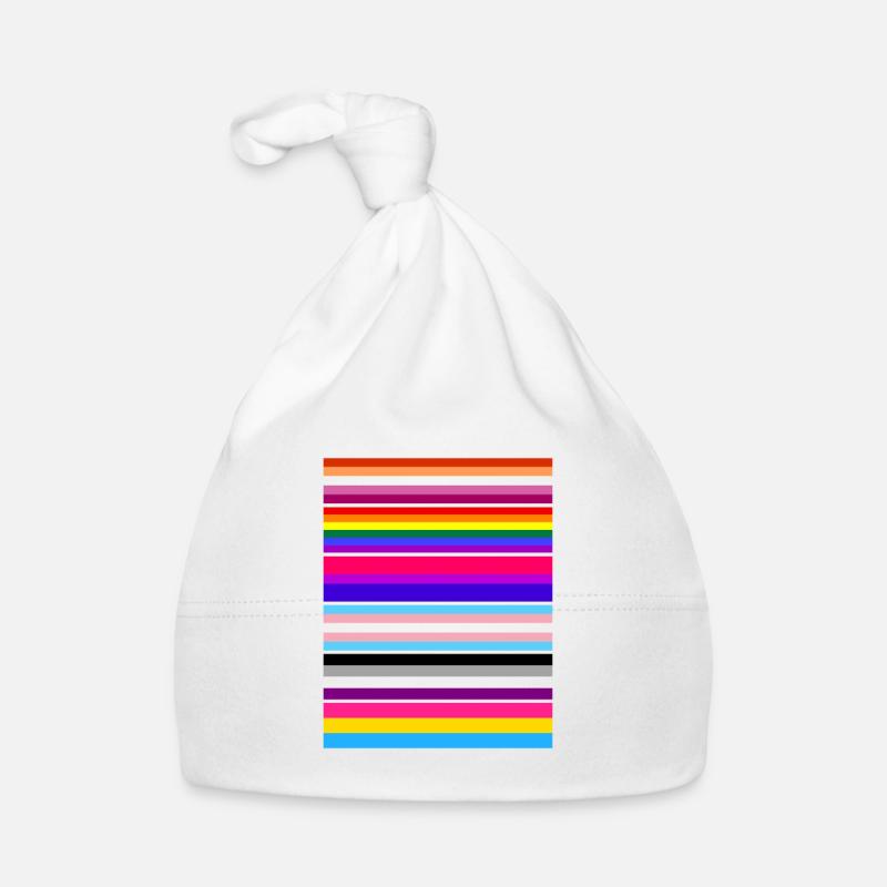 Drapeaux de la Gay Pride LGBTQI Bonnet bio Bébé