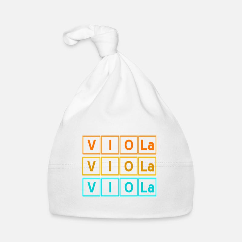Viola - periodensystem - Baby Bio-Mütze - Weiß