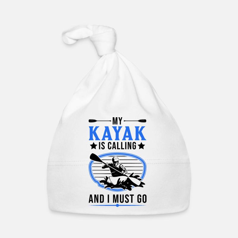 My kayak is calling kayakers Organic Baby Cap