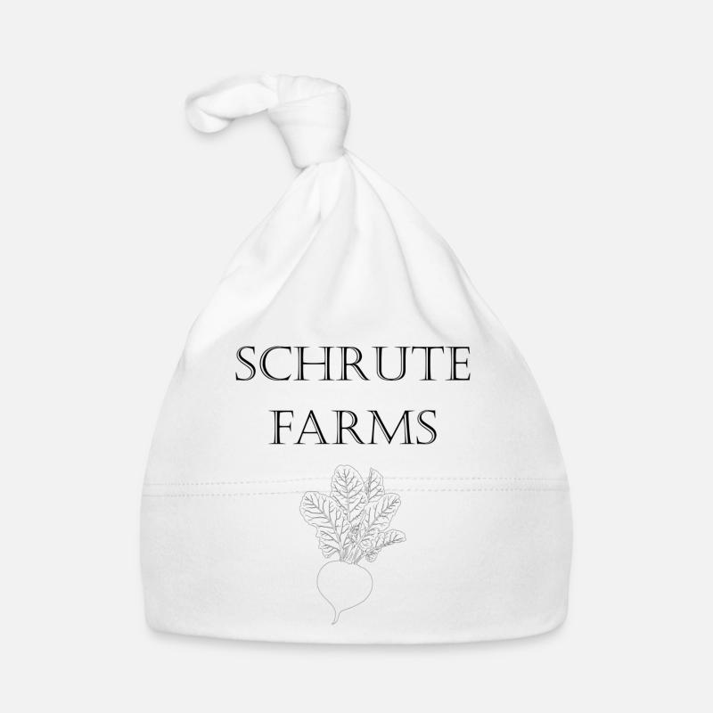 Fermes schrute - Bonnet bio Bébé - blanc