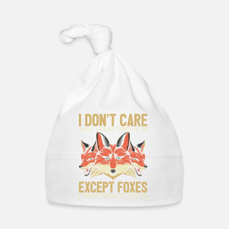 Gentlemen with Foxes Funny Fox Room Pet Besi Organic Baby Cap