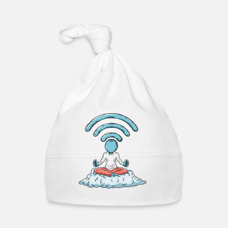 Ordinateur Nerd WiFi Bonnet bio Bébé