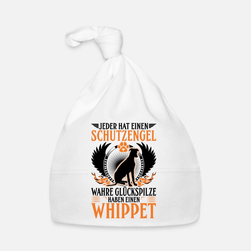Whippet Schutzengel Windhund Sighthound Baby Bio-Mütze
