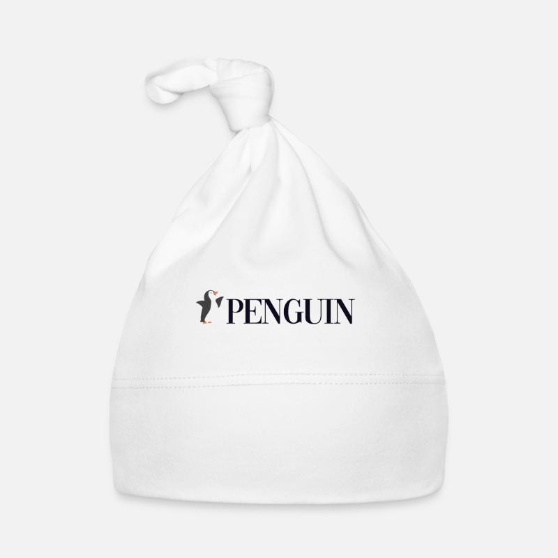 Penguin Text Königspinguin Kaiserpinguin Seevogel Baby Bio-Mütze