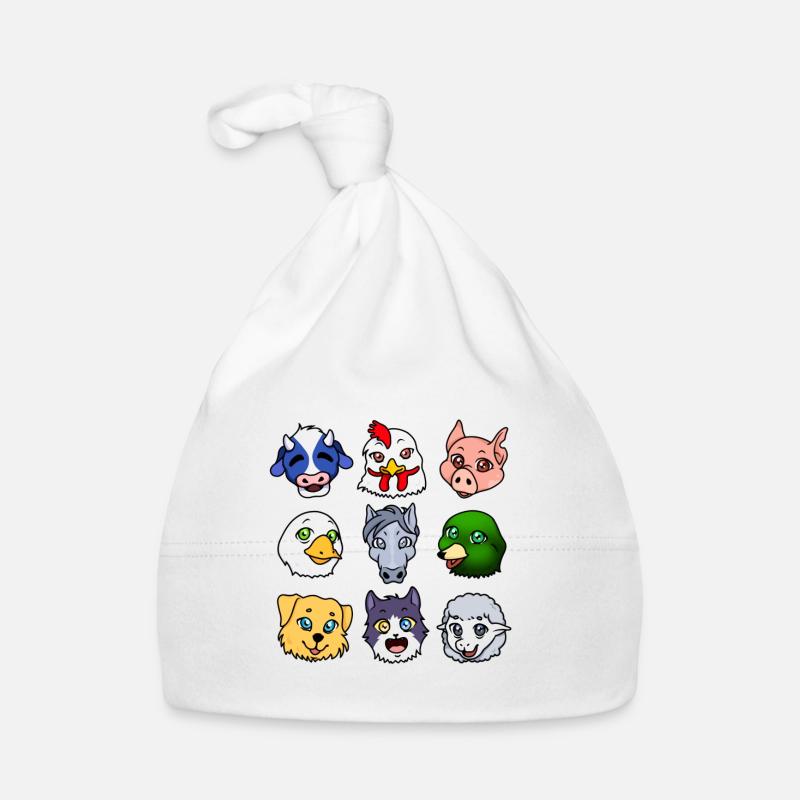 Animaux de la ferme Bonnet bio Bébé