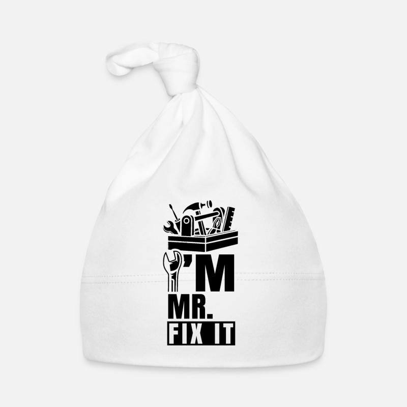 Je suis M. Fix It Dictons DIY DO-IT-YOURSELFer Bonnet bio Bébé