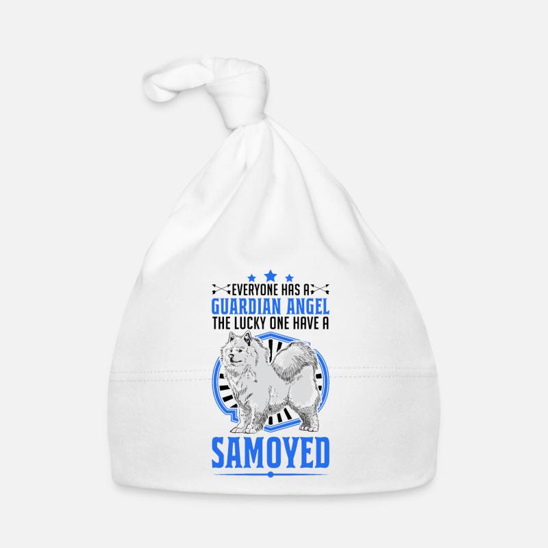 Samojede Schutzengel Schlittenhund Samojeden Baby Bio-Mütze