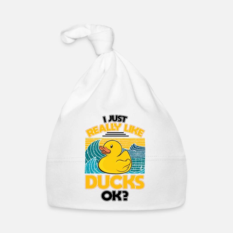 I just really like Ducks Gummiente Quietscheente Baby Bio-Mütze