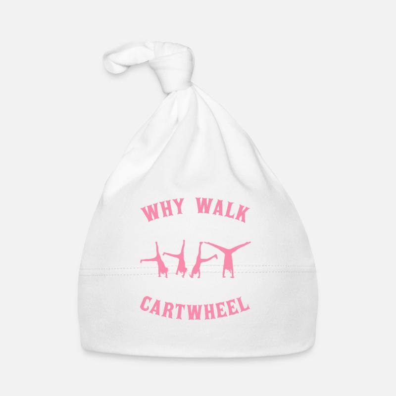 Why Walk When You Can Cartwheel Organic Baby Cap