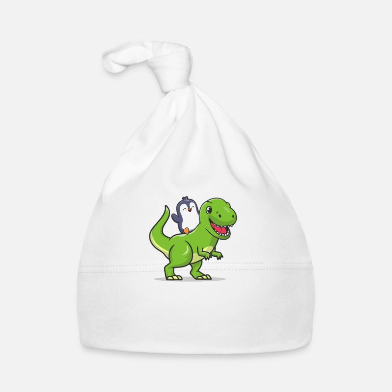 Penguin - Organic Baby Cap - white