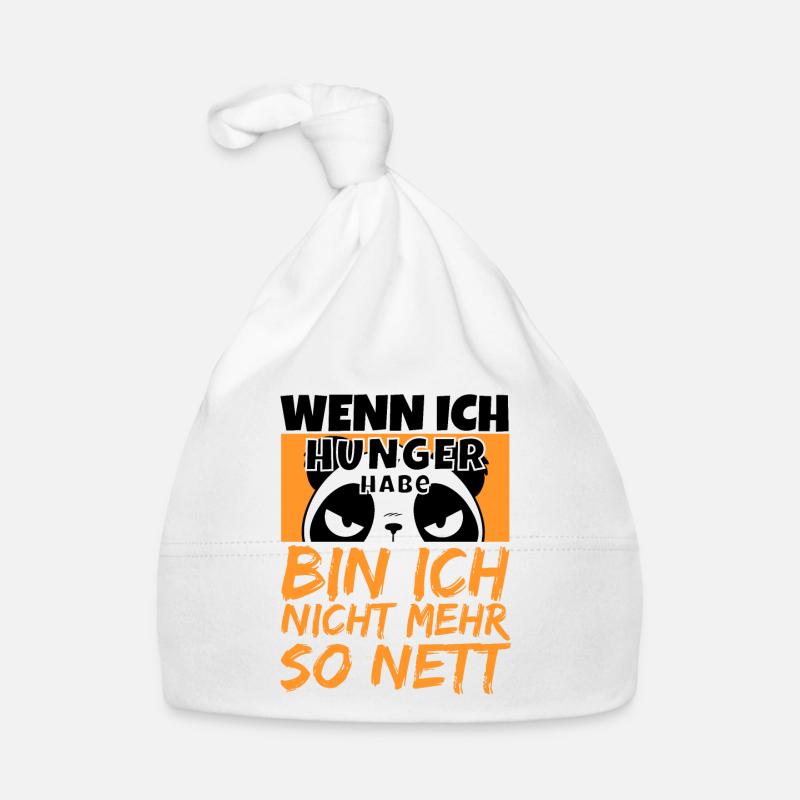 Ich muss Essen Kawai Panda mit Hunger wird wütend Baby Bio-Mütze