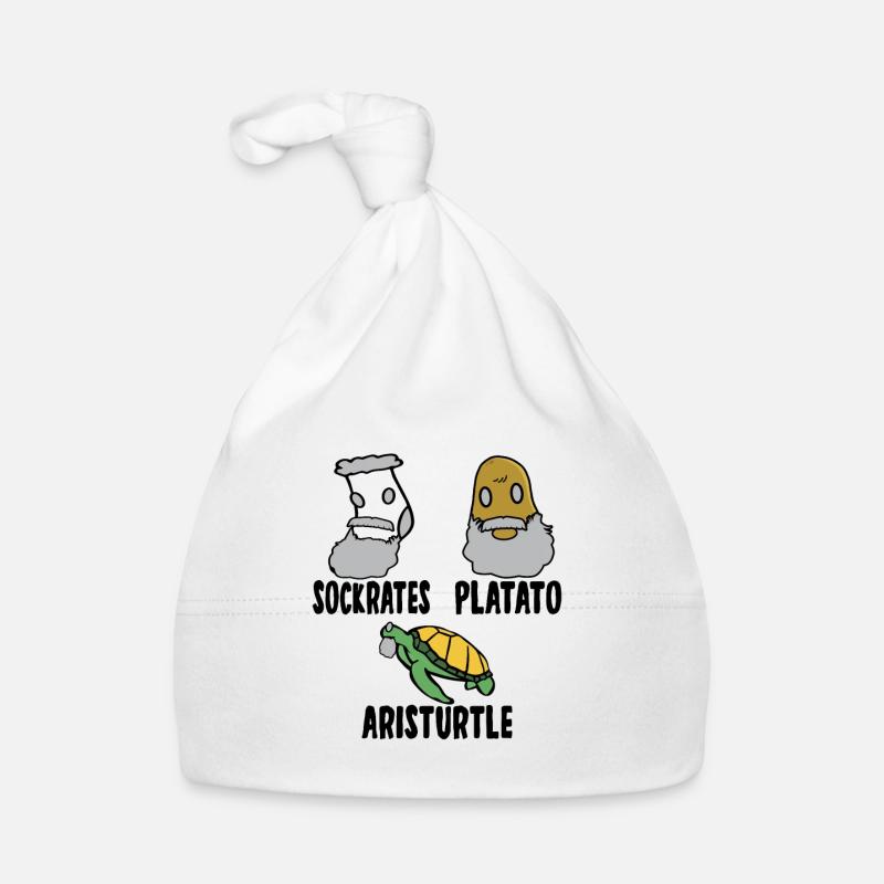 Philosophy Socrates Plato Aristotle Philosopher Organic Baby Cap