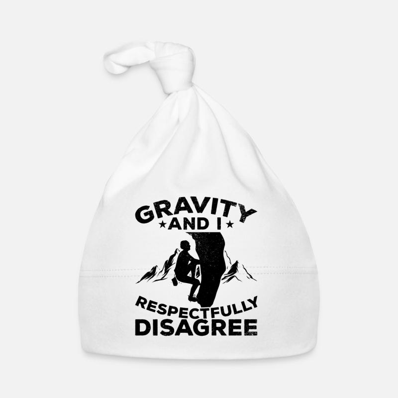 Gravity et moi respectueusement en désaccord - Bouldering Bonnet bio Bébé