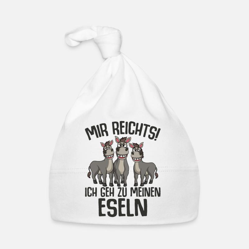 Esel Baby Bio-Mütze