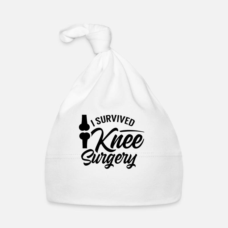 I survived knee surgery Organic Baby Cap
