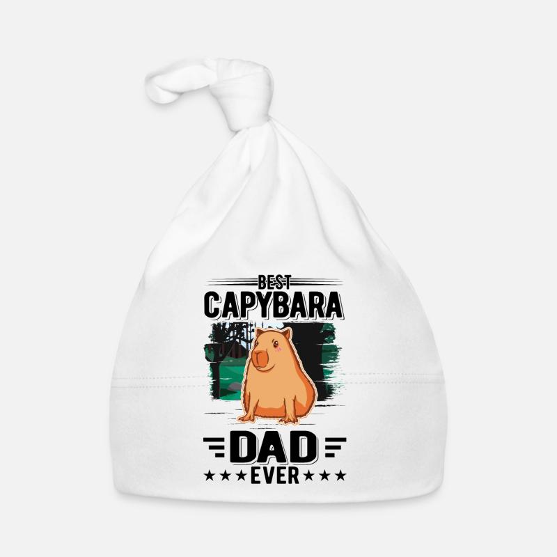 Best Capybara Dad Ever Wasserschwein Baby Bio-Mütze