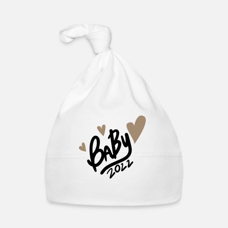 Bébé 2022 - Nouveau-né 2022 - Bonnet bio Bébé - blanc