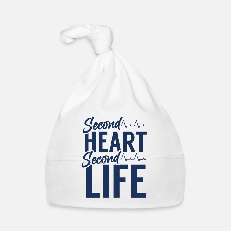 Second Heart Second Life Heart Transplant Surgery Organic Baby Cap