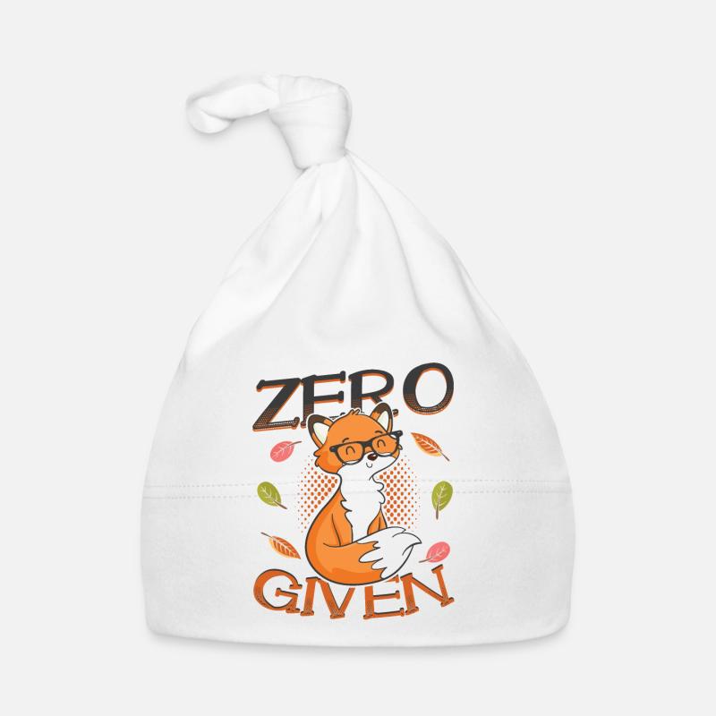 Hipster Fox Zero Fox Gegeben Baby Bio-Mütze
