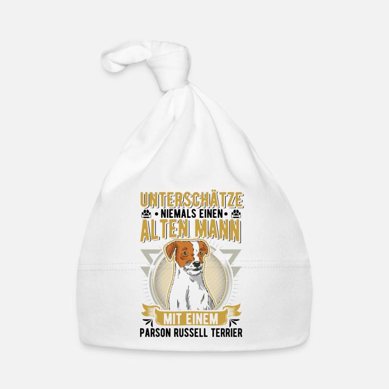 Parson Russell Terrier Alter Mann Baby Bio-Mütze