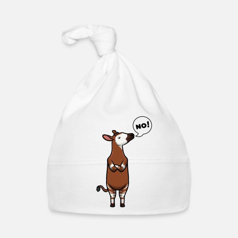 Okapi girafe de la forêt d’Okapia Johnstoni Bonnet bio Bébé
