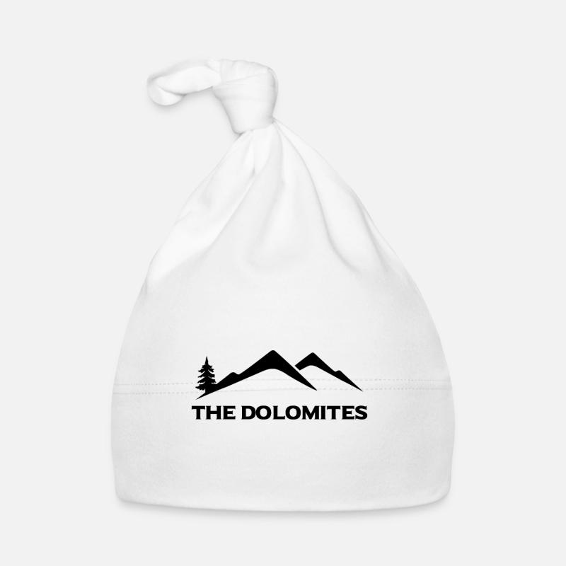 Montagnes - Bonnet bio Bébé - blanc