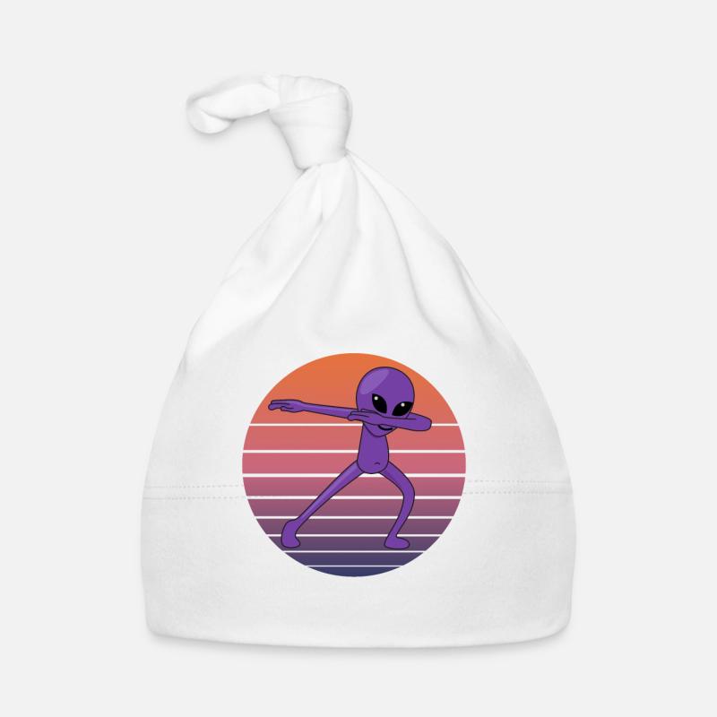 Dabbing Alien Dab Cadeau rétro extraterrestre Bonnet bio Bébé