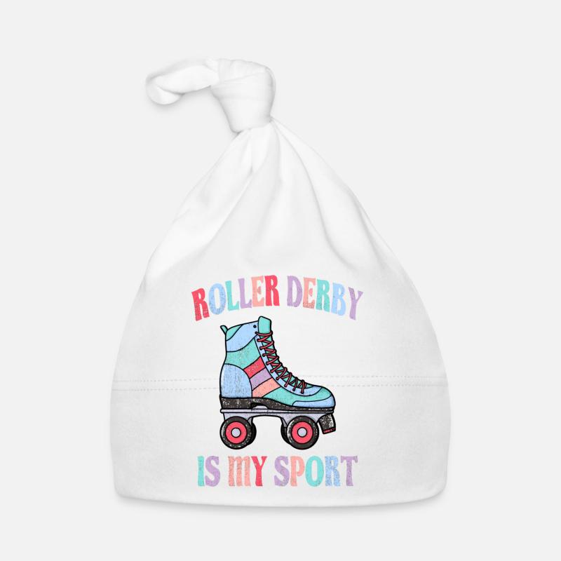 Le roller derby est mon sport - Bonnet bio Bébé - blanc