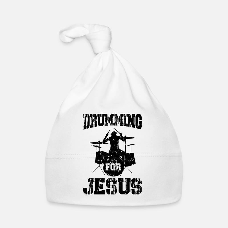 Drums For Jesus Drum Musician Drummer Organic Baby Cap