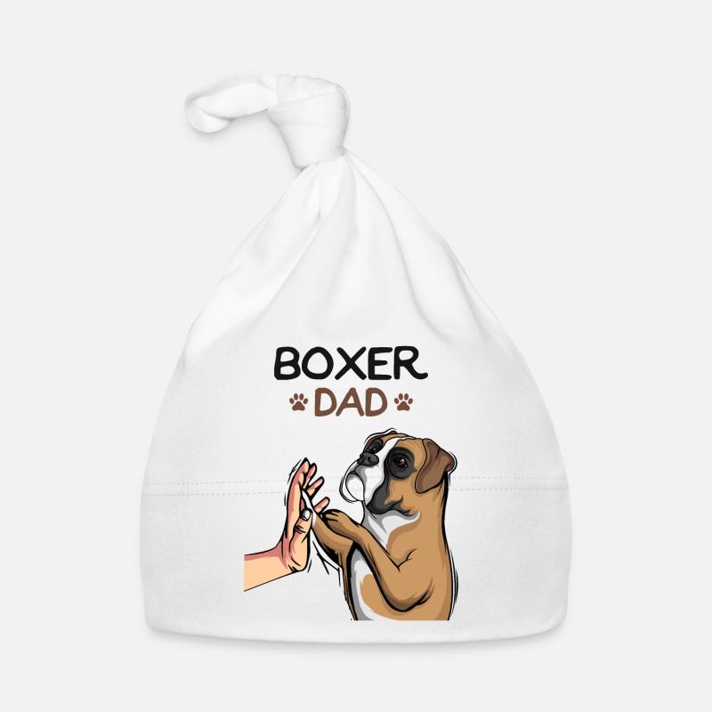 Boxer Chiens Papa Master Bonnet bio Bébé