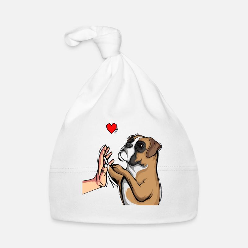 Boxer Dogs Dear Mistress Master Organic Baby Cap