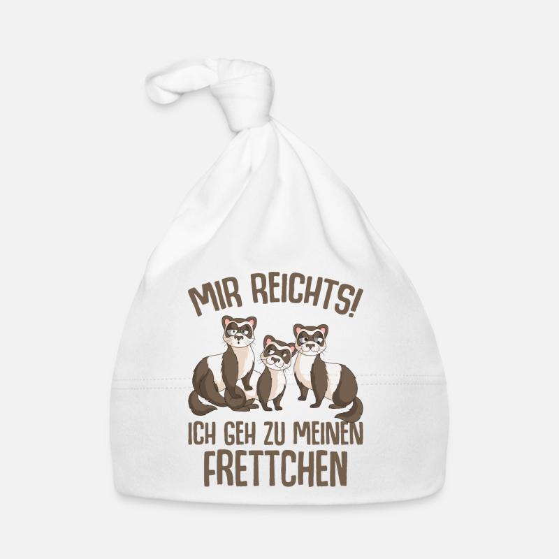 Frettchen Baby Bio-Mütze