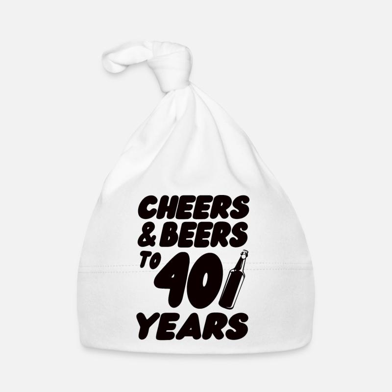 40 Geburtstag Baby Bio-Mütze