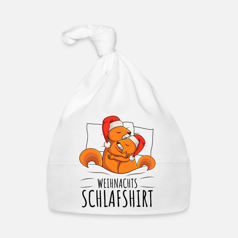 Eichhörnchen Weihnachten Baby Bio-Mütze