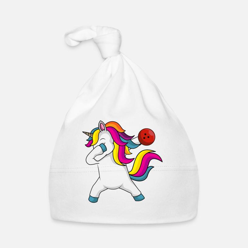 Bowling licorne Bonnet bio Bébé