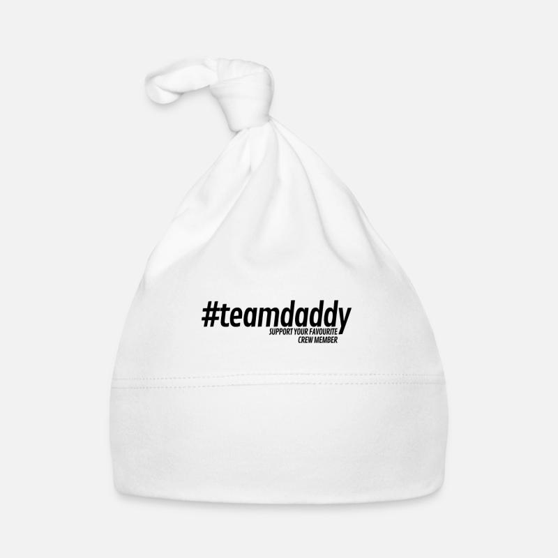 Hashtag Team Daddy für Väter und Papas Baby Bio-Mütze