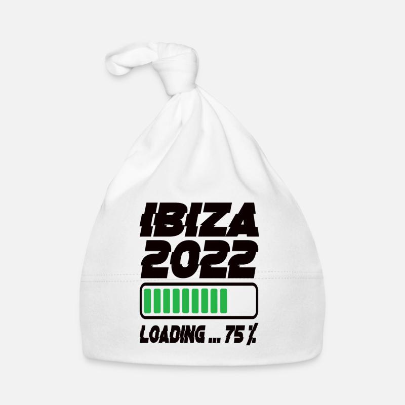 Ibiza 2022 Loading - Baby Bio-Mütze - Weiß
