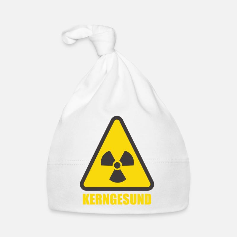 Healthy Radioactive Nuclear Nuclear Power Biohazard Organic Baby Cap