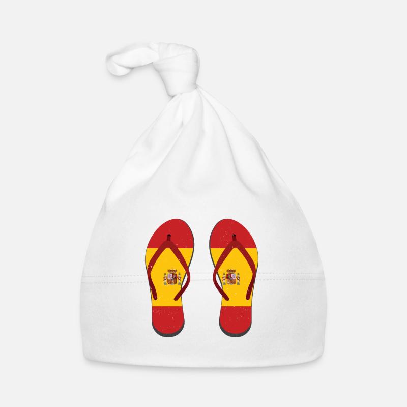 Spanien Flagge Flipflop Spanisch Geschenk Espana Baby Bio-Mütze