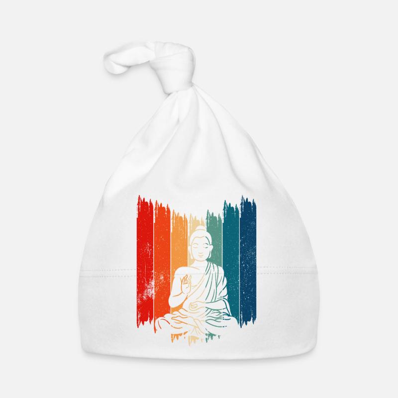 Meditating Buddha Vintage Buddha Organic Baby Cap