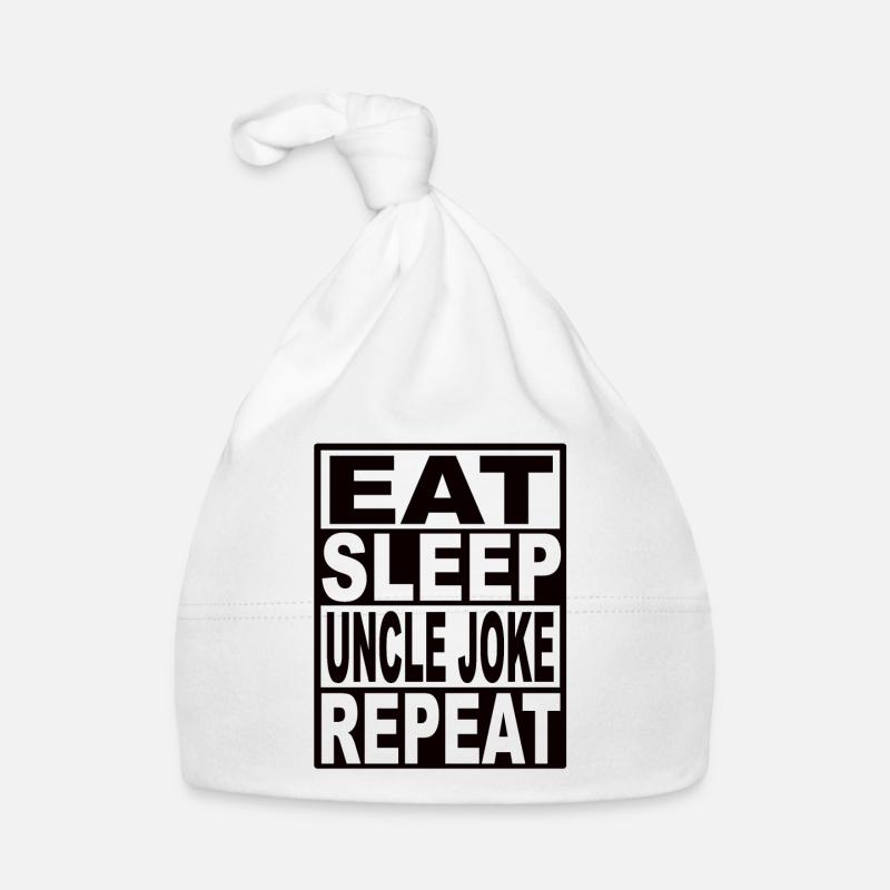 Eat Sleep Uncle Joke Repeat Baby Bio-Mütze