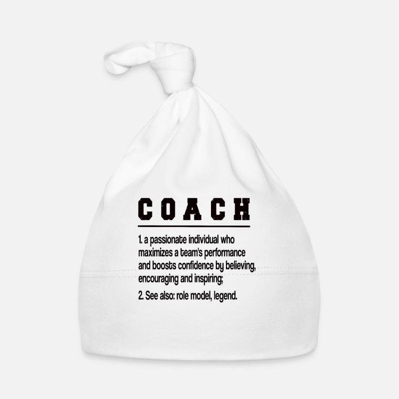Bester Trainer Coach Geschenk Training Sportcoach - Baby Bio-Mütze - Weiß