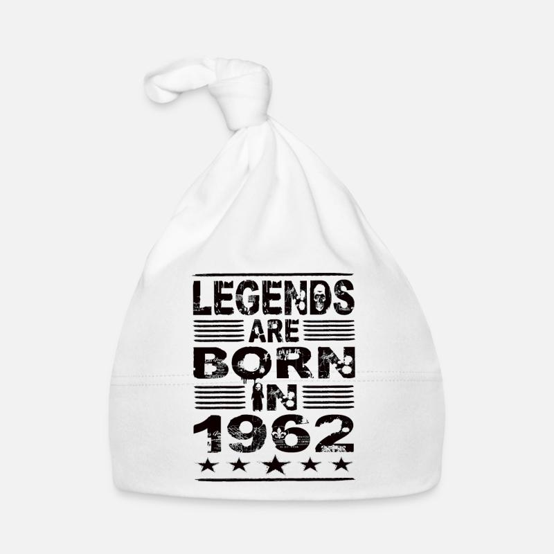 Legends are born in 1962 Organic Baby Cap