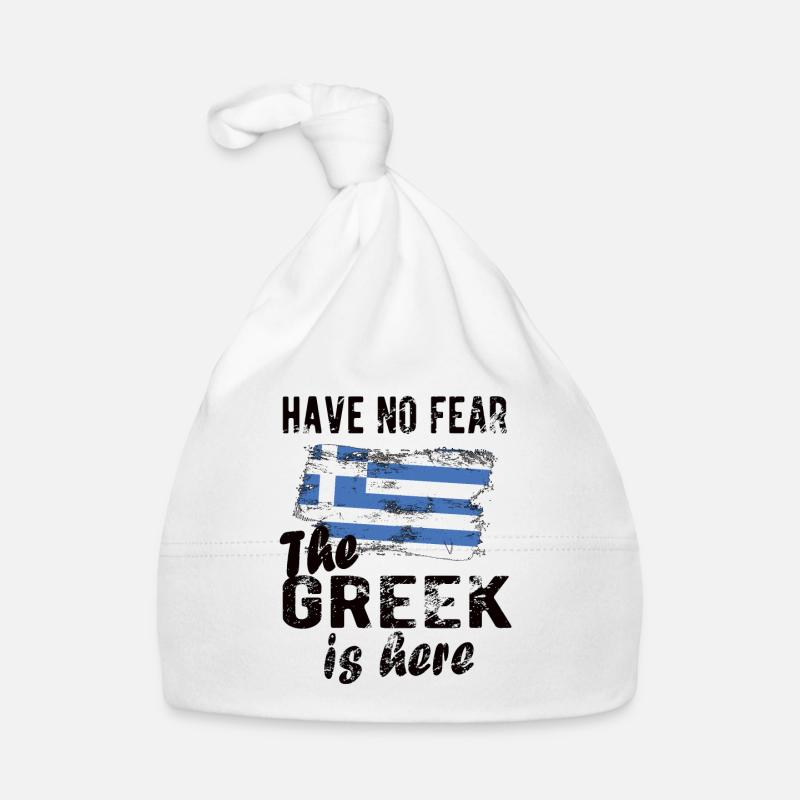 Grèce Grecque Origine Drapeau grec Bonnet bio Bébé