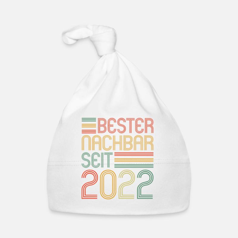 Bester Nachbar seit 2022 Nachbarn Nachbar Baby Bio-Mütze