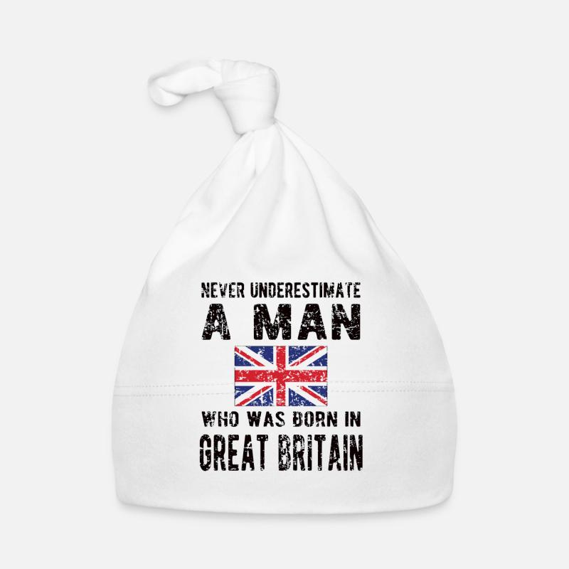 British Great Britain Origin British flag Organic Baby Cap